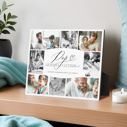 写真ポップ・アートのコラージュに感謝 フォトプラーク