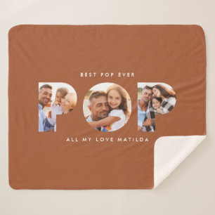 写真ポップ・アートの数々のモダンエレガントterracotta gift file シェルパブランケット