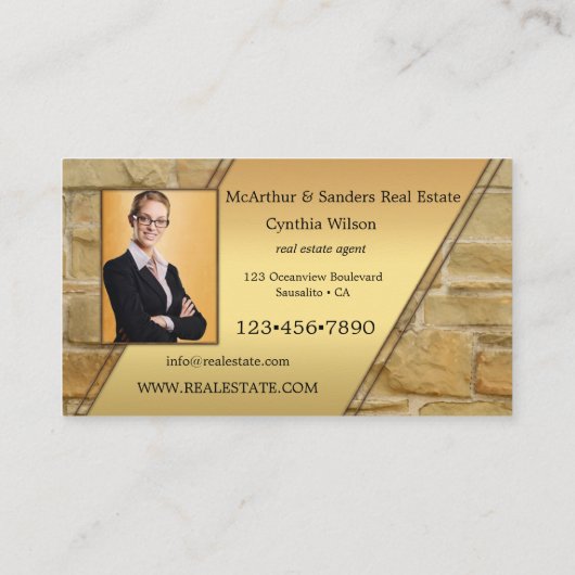 写真ポートフォリオ実在不動産名刺 名刺 (裏面)