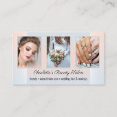 写真ポートフォリオ美しいサロンプロフェッショナル 名刺 (正面)