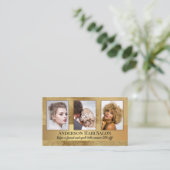 写真ポートフォリオ美容師紹介 名刺 (スタンド正面)