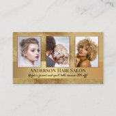 写真ポートフォリオ美容師紹介 名刺 (正面)