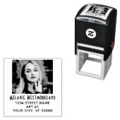 写真ポートレート#1名前差出人住所 セルフインキングスタンプ (インサイチュ)