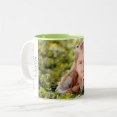 写真マパーソナライズされたグ ツートーンマグカップ (正面左)