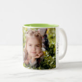 写真マパーソナライズされたグ ツートーンマグカップ (正面右)