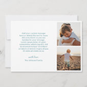 写真ミニマルのクモダンリスマス シーズンカード (裏面)