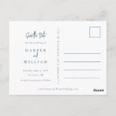 写真ミニマルの保存日 ポストカード (裏面)