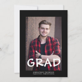 写真ミニマルの卒業 案内状