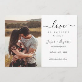 写真ミニマルの愛は患者の結婚延期 招待状