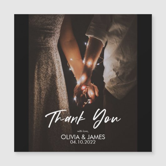 写真ミニマルを置き換えるThank Youはがき (正面)