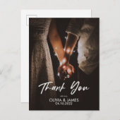 写真ミニマルを置き換えるThank Youはがき インビテーションポストカード (正面/裏面)