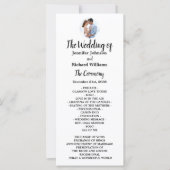 写真ミニマルエレガント結婚式 プログラム (正面)