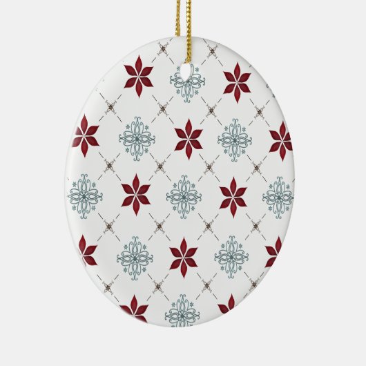 写真ミニマルクリスマスタイポグラフィ セラミックオーナメント (右)