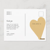 写真ミニマルコラージュ赤ちゃんシャワー ポストカード (裏面)