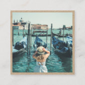 写真ミニマルソーシャルメディアInstagram kraft コーリングカード (裏面)