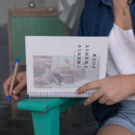 写真ミニマルタイポグラフィ年 プランナー手帳