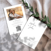 写真ミニマルモダンが一つ結婚に収まる 招待状