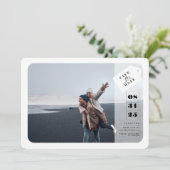 写真ミニマルモダンの日付を保存 セーブザデート (スタンド正面)