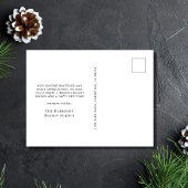 写真ミニマルモダンクリスマ企業のス シーズンポストカード