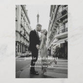 写真ミニマルモダン結婚式 プログラム (正面)