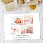 写真ミニマルモダン誕生 案内状