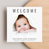 写真ミニマルモダン誕生 案内状