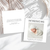 写真ミニマルモダン誕生 案内状