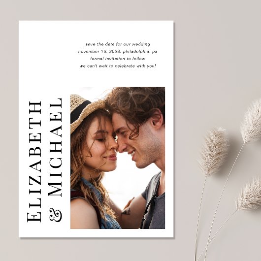 写真ミニマルモダン セーブザデート