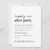 写真ミニマルモダンQRコード結婚披露宴 招待状 (正面)