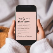 写真ミニマルモダンQRコード結婚披露宴 招待状