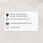 写真ミニマル付き名刺 名刺 (裏面)