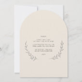 写真ミニマル付きGroomsman Proposal Card 招待状 (裏面)