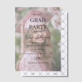 写真ミニマル卒業パーティー | エレガント ベラム紙招待状 (オフセット (招待状))