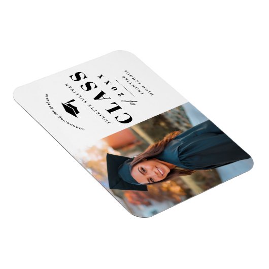 写真ミニマル卒業発表の入力 マグネット (右側)