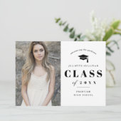 写真ミニマル卒業発表の入力 案内状 (スタンド正面)