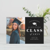 写真ミニマル卒業発表の入力 案内状 (スタンド正面)