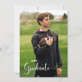 写真ミニマル卒業・披露宴招待状 案内状