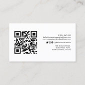 写真ミニマル名刺 名刺 (裏面)