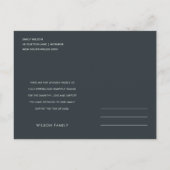 写真ミニマル悔やみや弔慰エレガントメモリアルありがとう インビテーションポストカード (裏面)