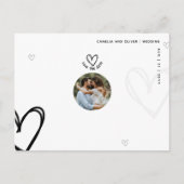 写真ミニマル日付の保存 – 予算品質 ポストカード (正面)