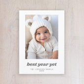 写真ミニマル最高の年未クリスマスモダン シーズンカード