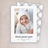 写真ミニマル最高の年未クリスマスモダン シーズンカード