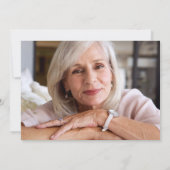 写真ミニマル死別葬式 サンキューカード (裏面)