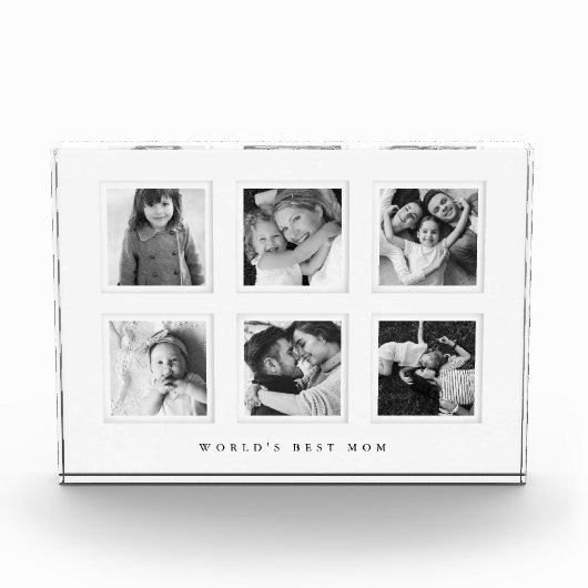 写真ミニマル白黒フォトワールドのマ最高のイ フォトブロック (正面)