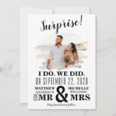 写真ミニマル私たちは駆け落ちをした 案内状 (正面)