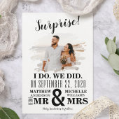 写真ミニマル私たちは駆け落ちをした 案内状