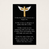 写真ミニマル記念葬式ブックマーク (裏面)