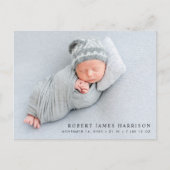 写真ミニマル誕生 案内ポストカード (正面)