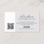 写真ミニマルQRコード 名刺 (裏面)