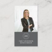 写真ミニマルQRフォトプロフェッショナル名刺 名刺 (正面)